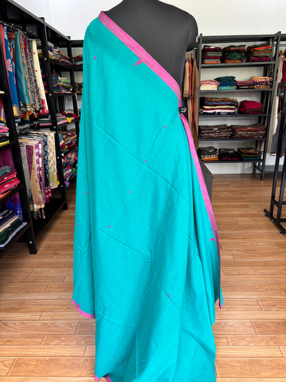 GREEN JAMDANI SAREE