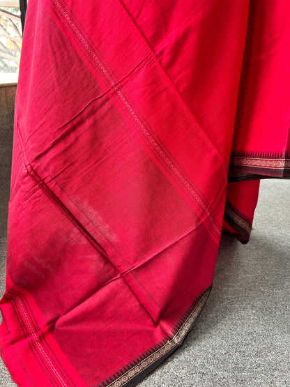 RED DHANIAKHALI SAREE