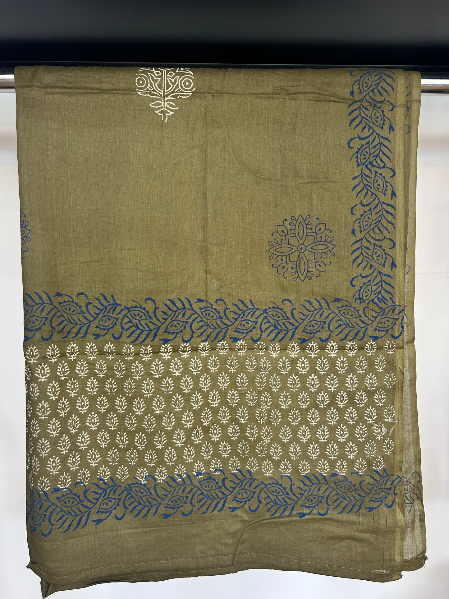 BLUE GAMTHI COTTON SUIT