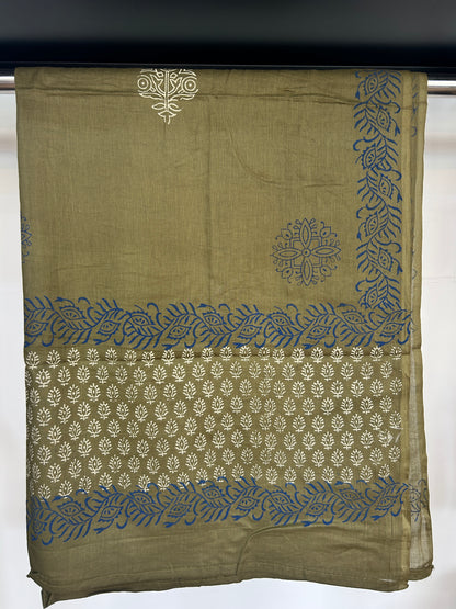 BLUE GAMTHI COTTON SUIT