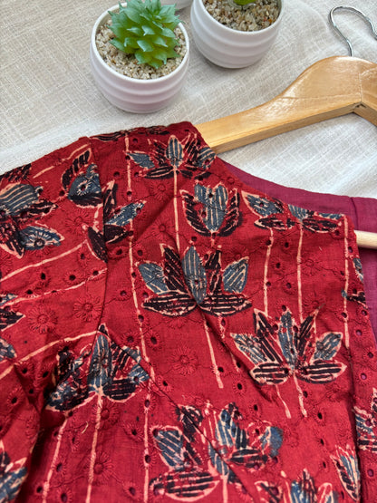 MARRON HAKOBA BLOUSE