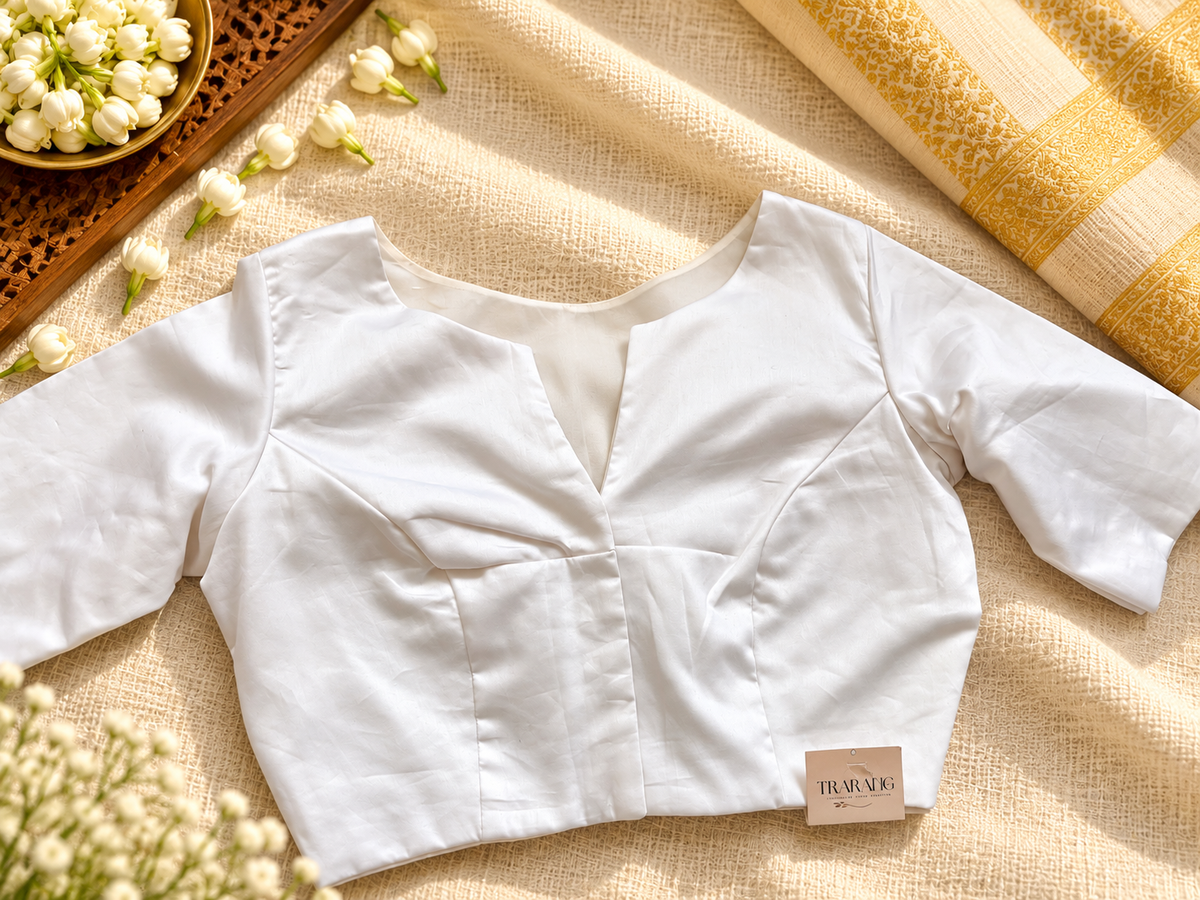 WHITE COTTON BLOUSE