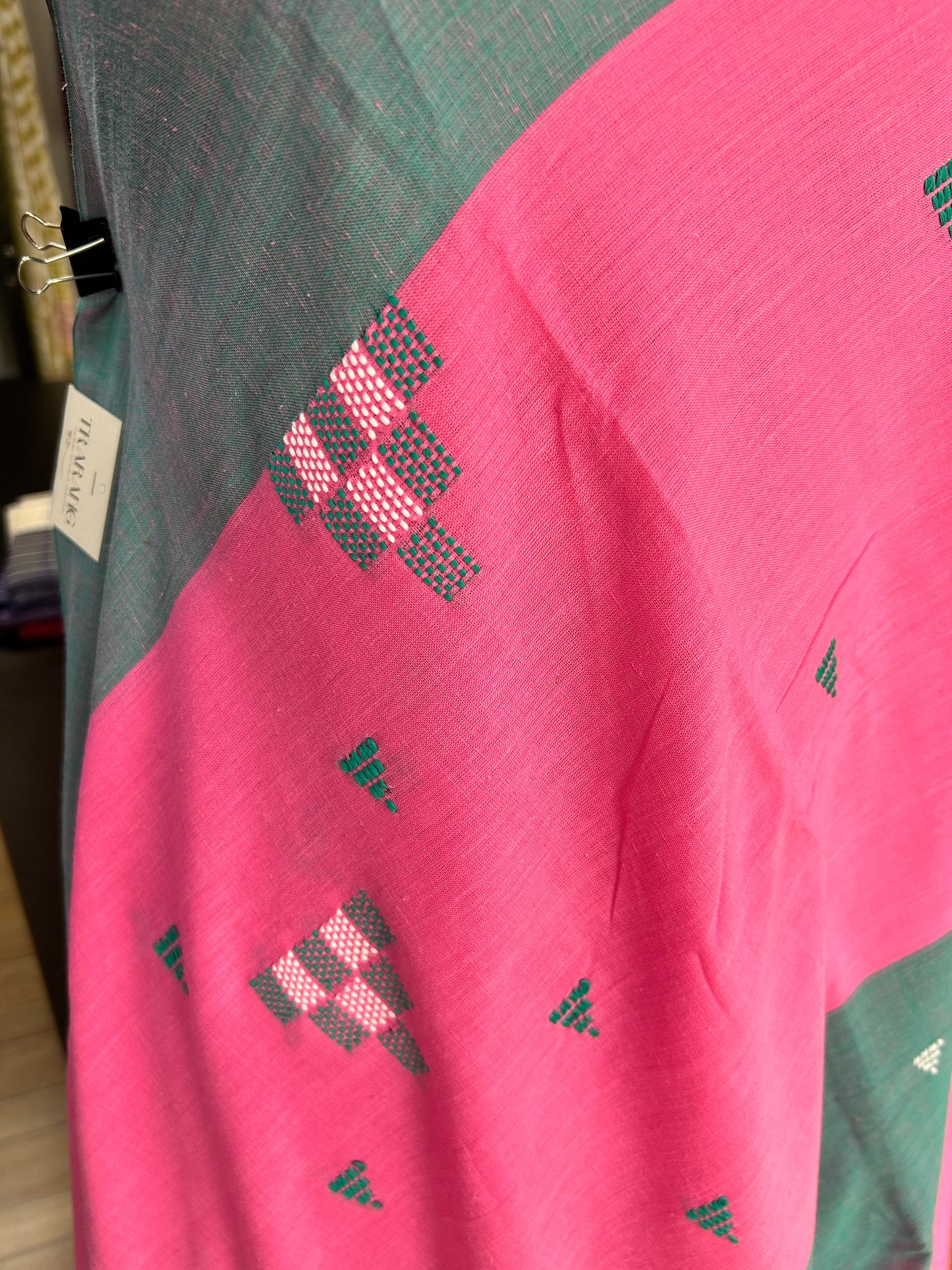 PINK DHANIAKHALI SAREE
