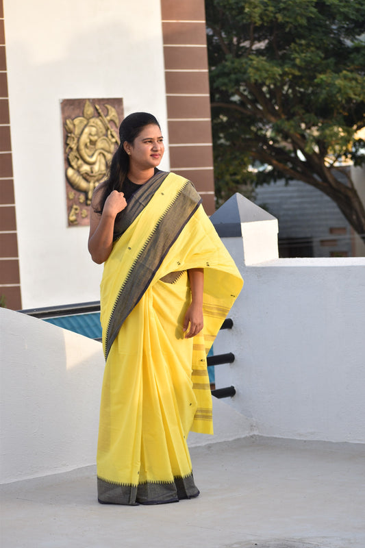 YELLOW DHANIAKHALI SAREE