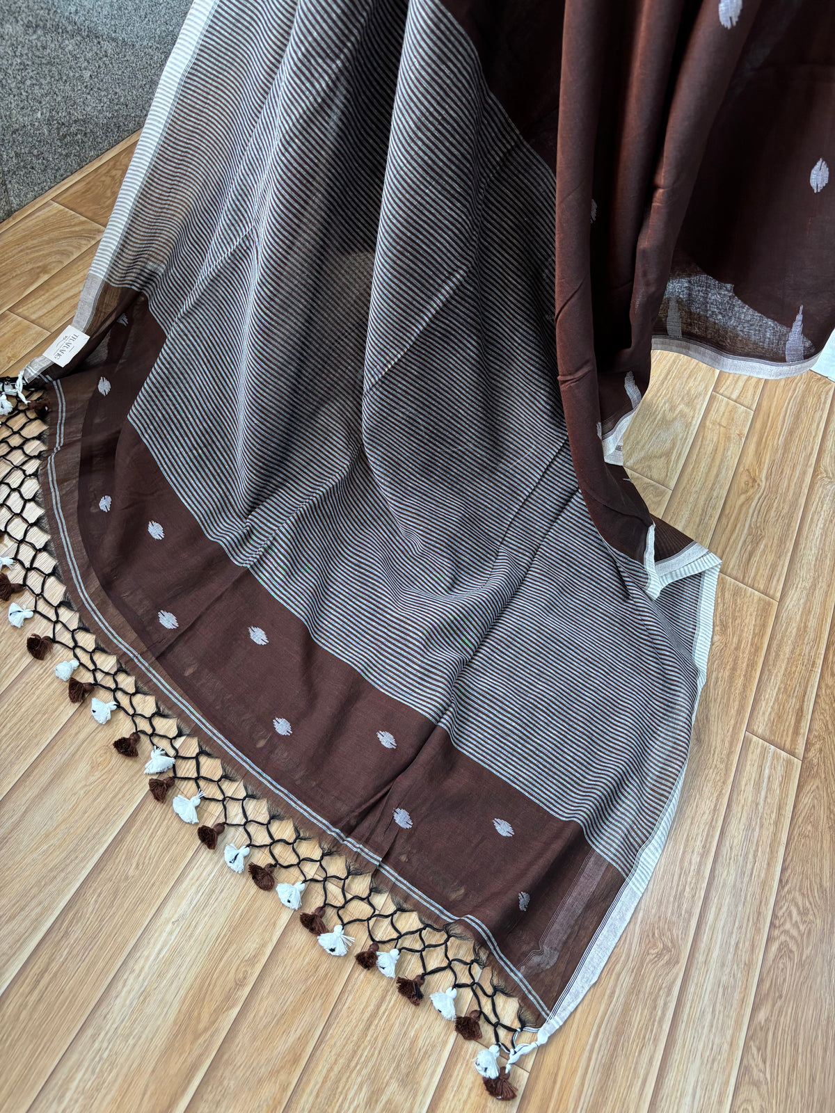 BROWN JAMDANI SAREE