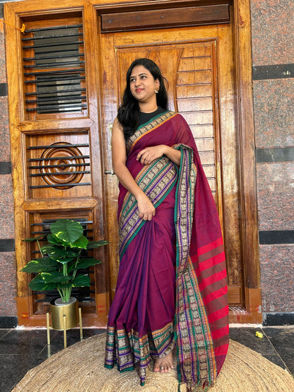 Pink NARAYANPET SAREE
