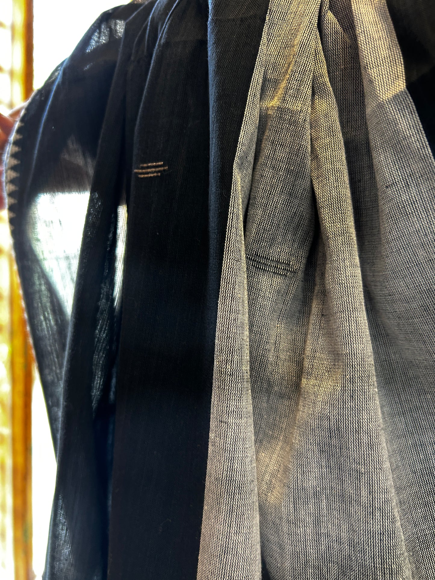 BLACK DHANIAKHALI SAREE