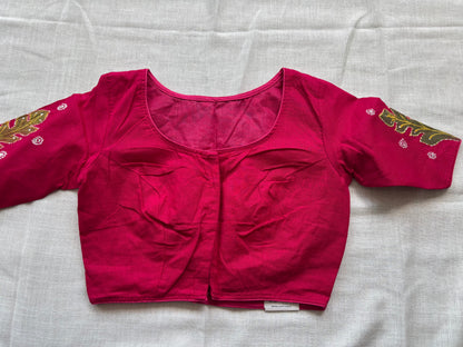 Pink hand painted blouse