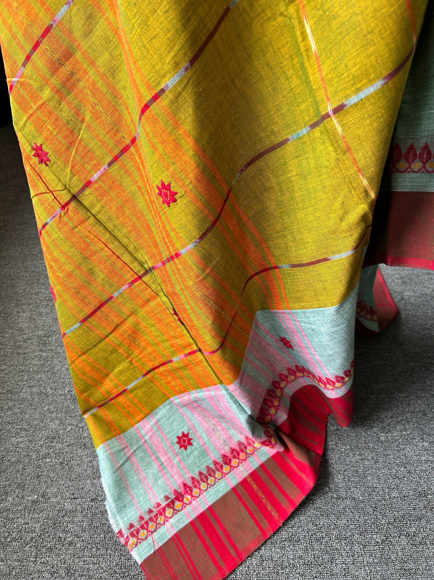 GREEN DHANIAKHALI SAREE