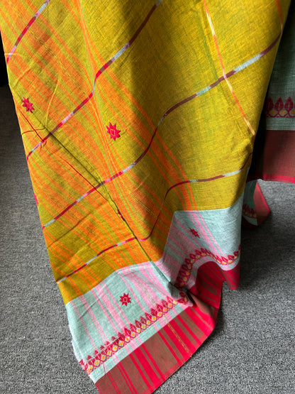 GREEN DHANIAKHALI SAREE