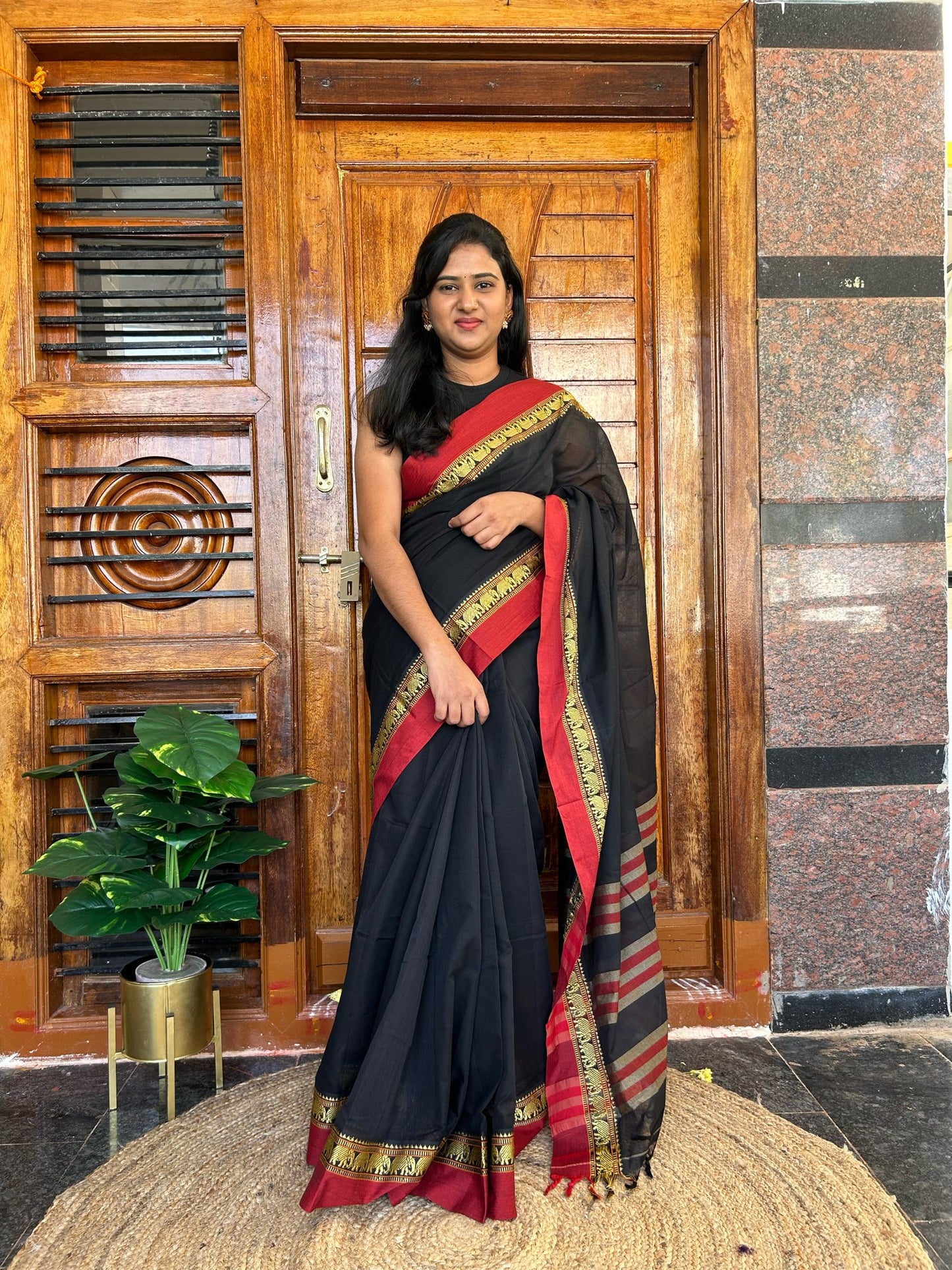 Black Narayanpet saree.