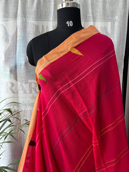 PINK JAMDANI SAREE