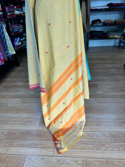 YELLOW DHANIAKHALI SAREE