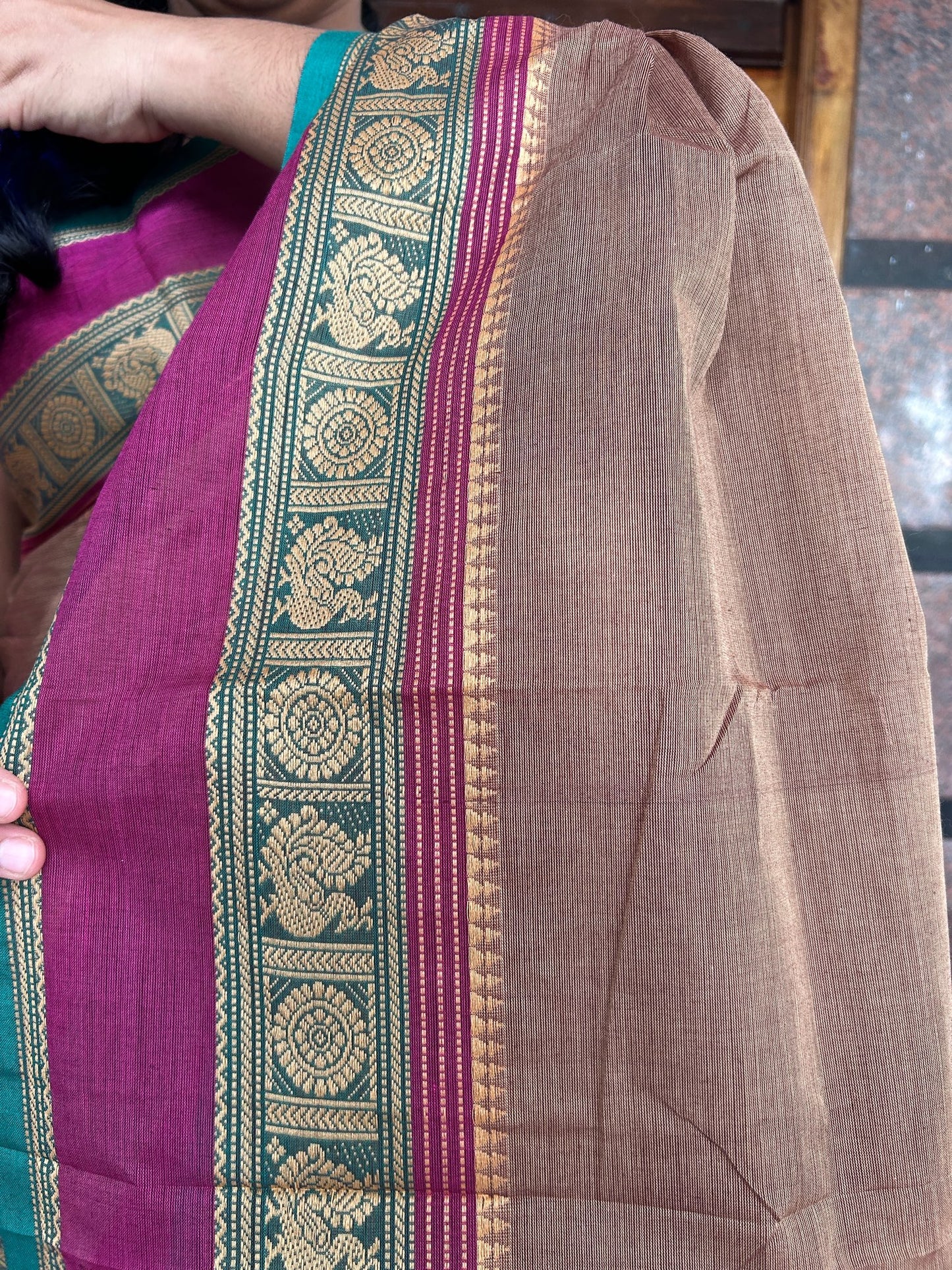 BROWN KANCHI COTTON