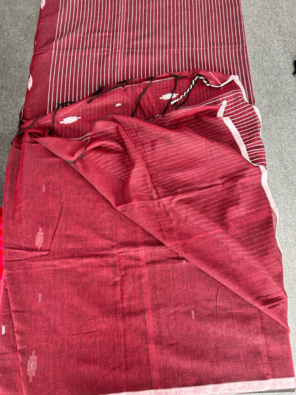 BROWN MUL JAMDANI SAREE