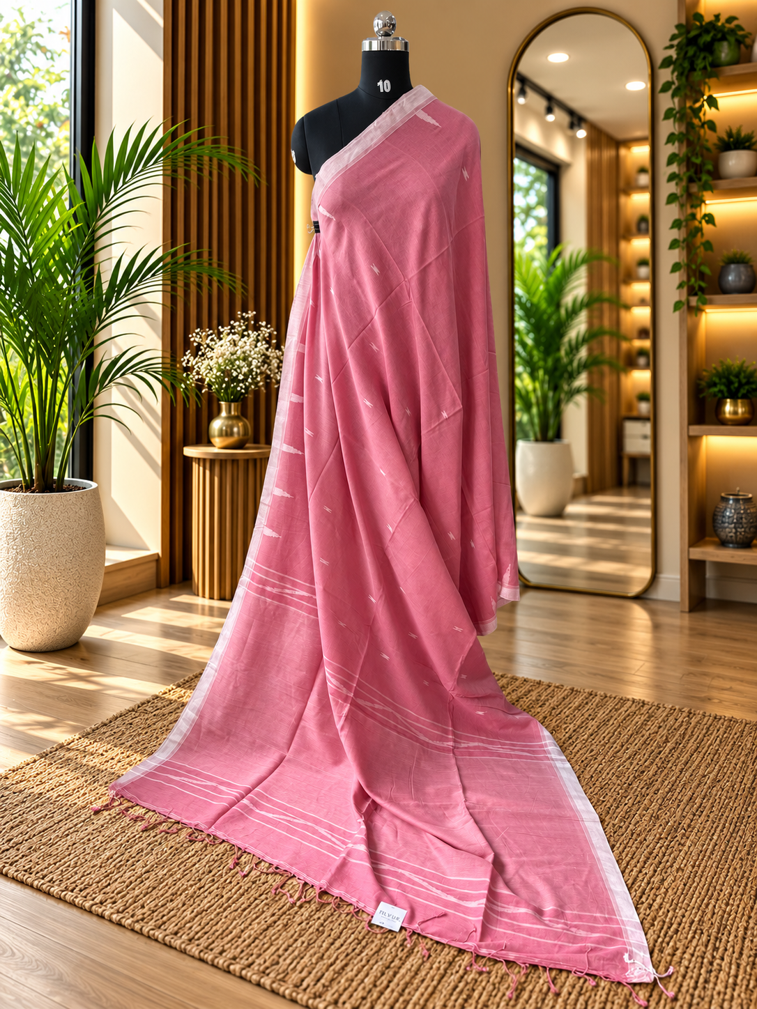 PINK JAMDANI SAREE