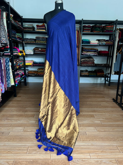 BLUE ACRYLIC SAREE
