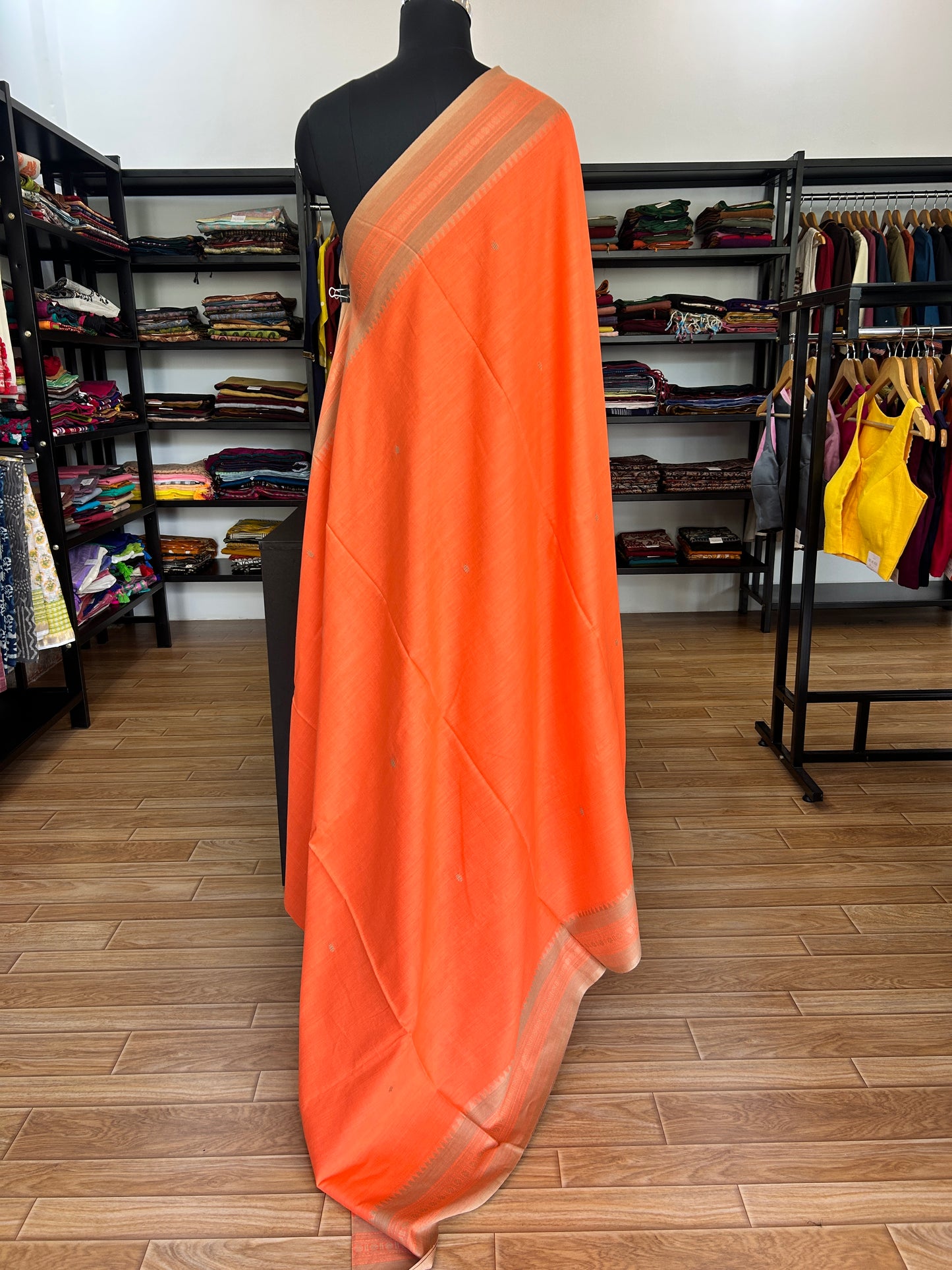 ORANGE DHANIAKHALI SAREE