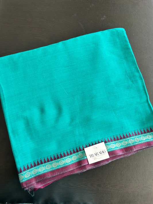 BLUE DHANIAKHALI SAREE