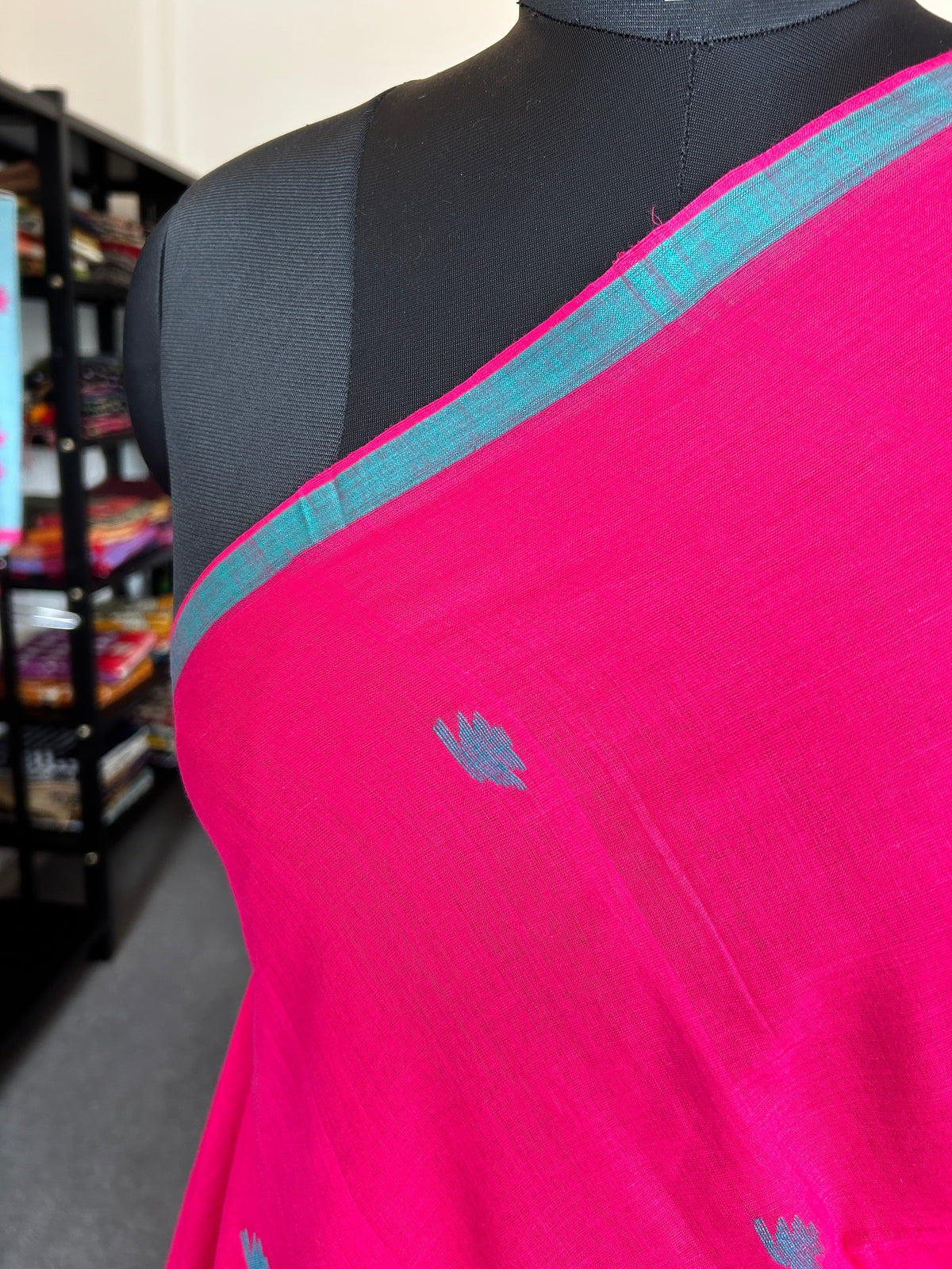 PINK JAMDANI SAREE