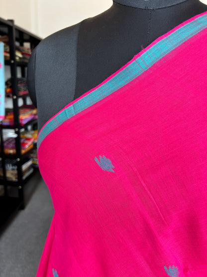 PINK JAMDANI SAREE