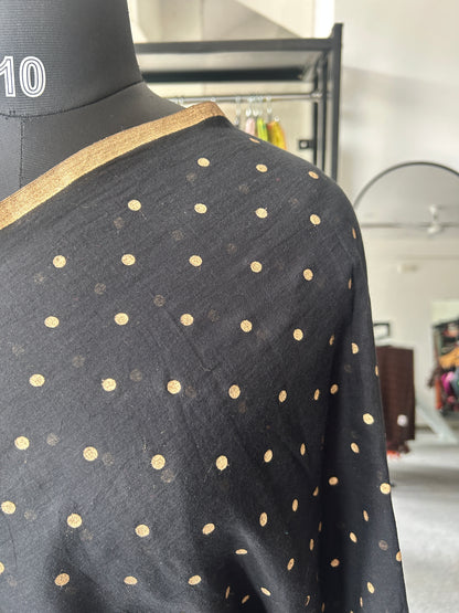 BLACK MUL SAREE