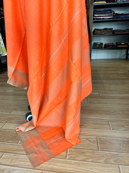 ORANGE DHANIAKHALI SAREE
