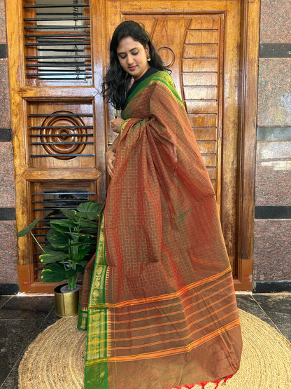 BROWN KANCHI COTTON