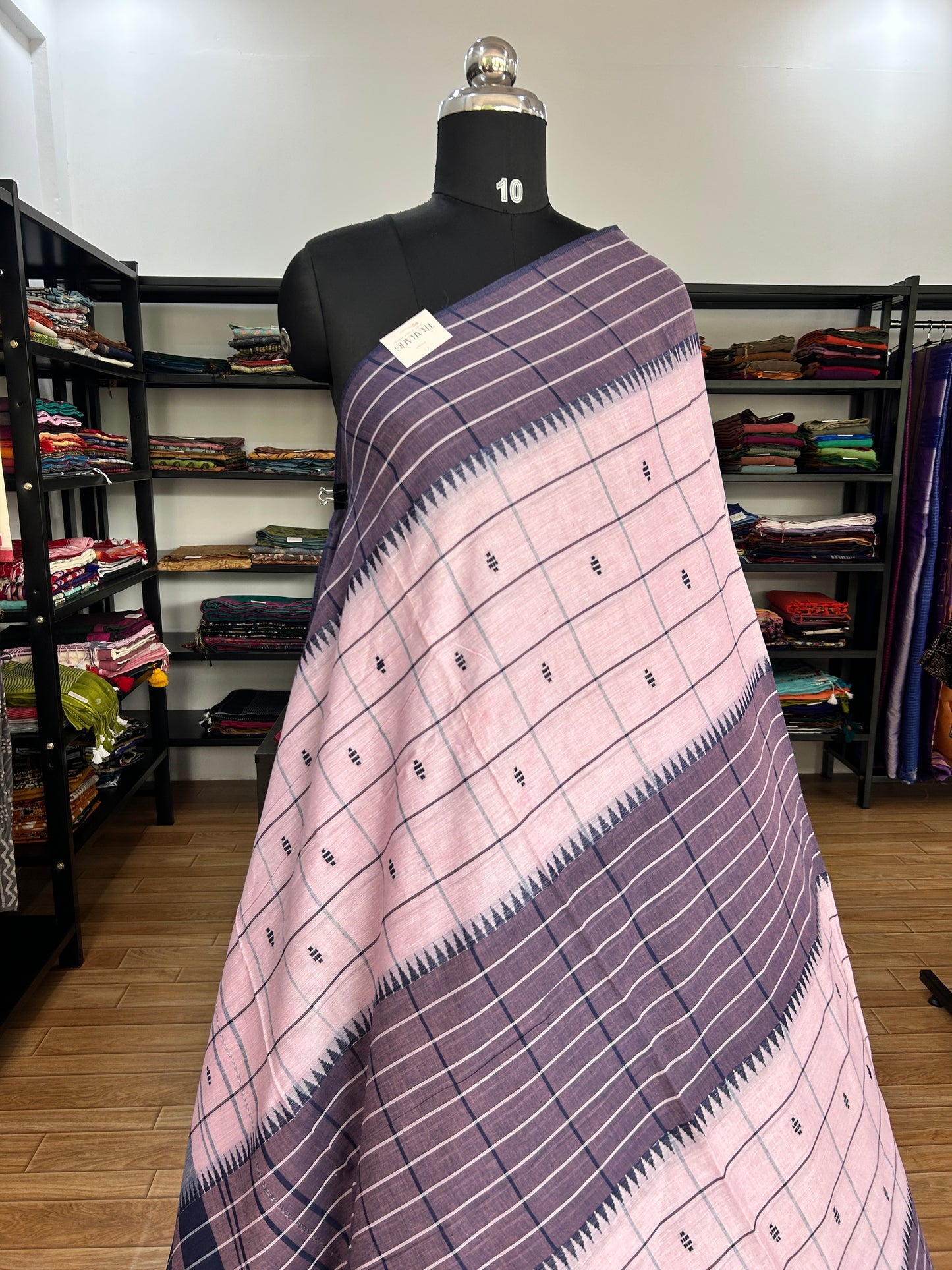 PINK DHANIAKHALI SAREE