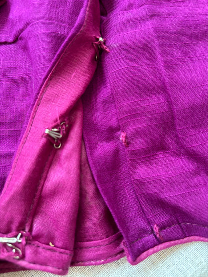 PURPLE EMBROIDERED  BLOUSE