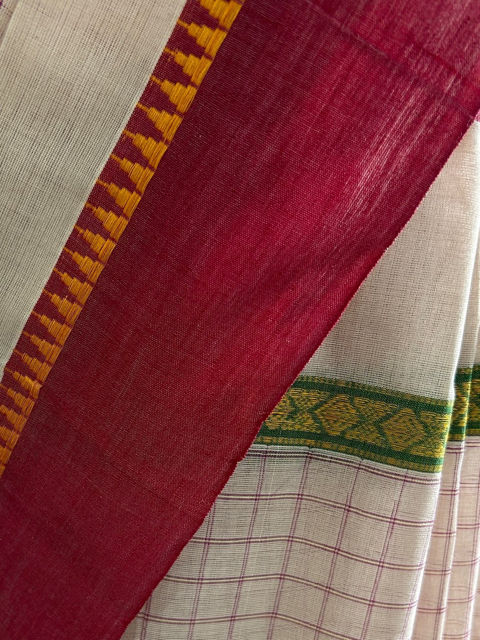 BROWN NARAYANPET SAREE