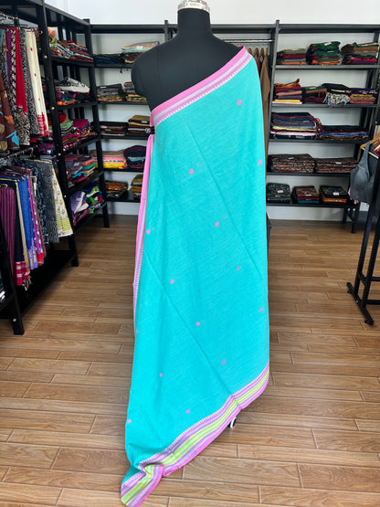 GREEN DHANIAKHALI SAREE