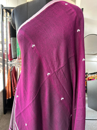 PURPLE JAMDANI SAREE