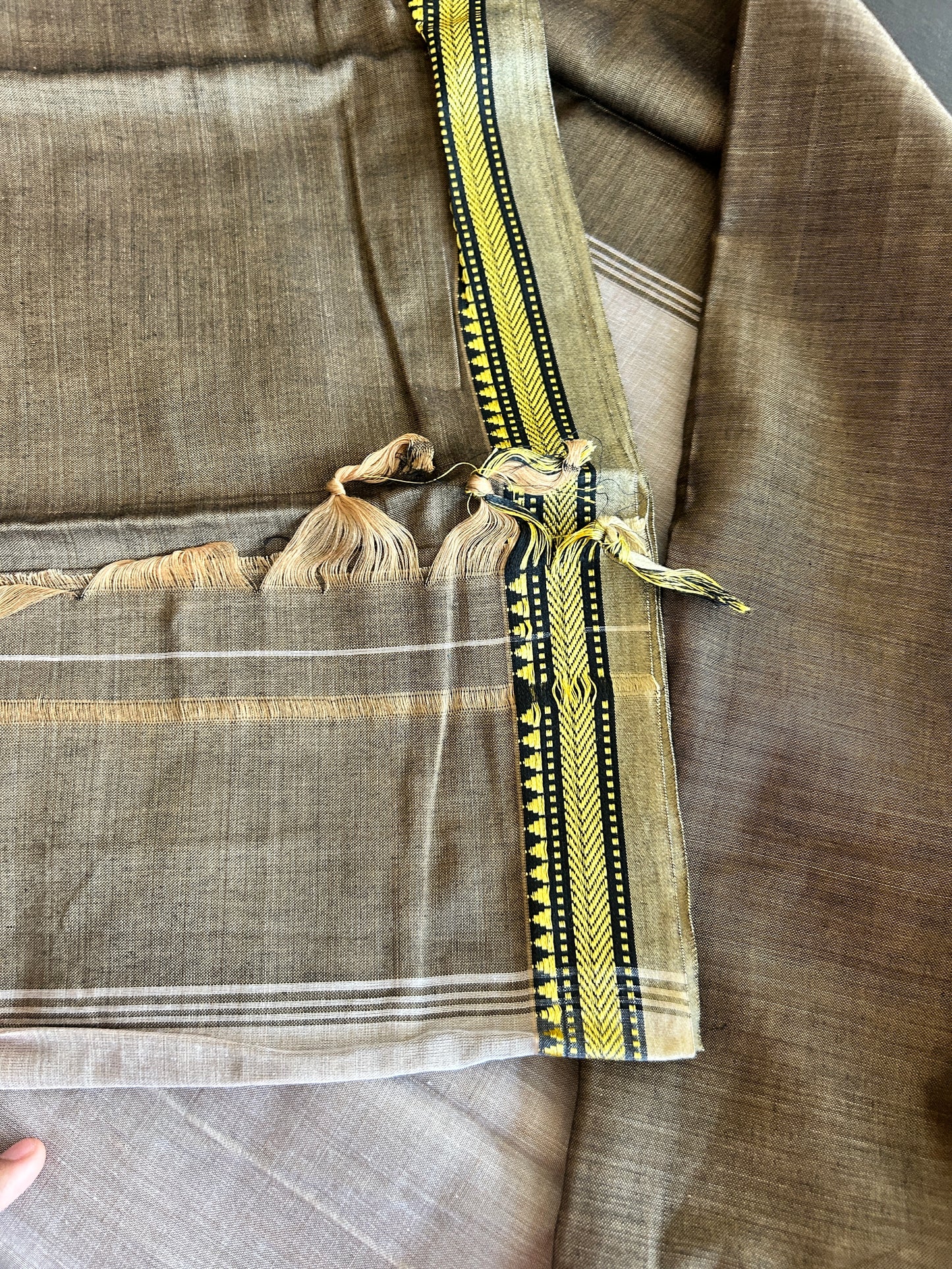 GREY NARAYANPET SAREE