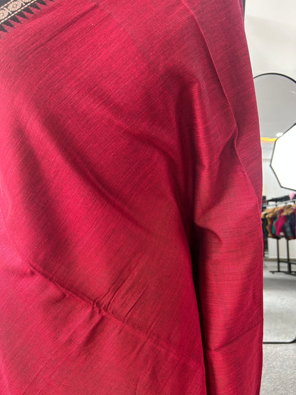 MARRON DHANIAKHALI SAREE