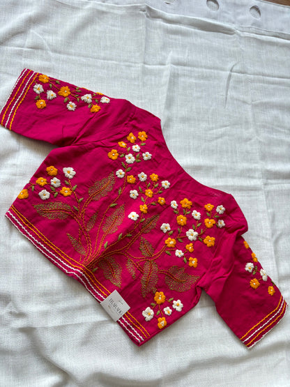 Pink Embroidered blouse