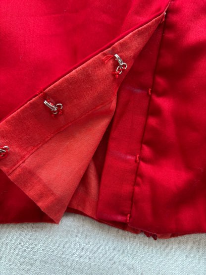 RED COTTON BLOUSE