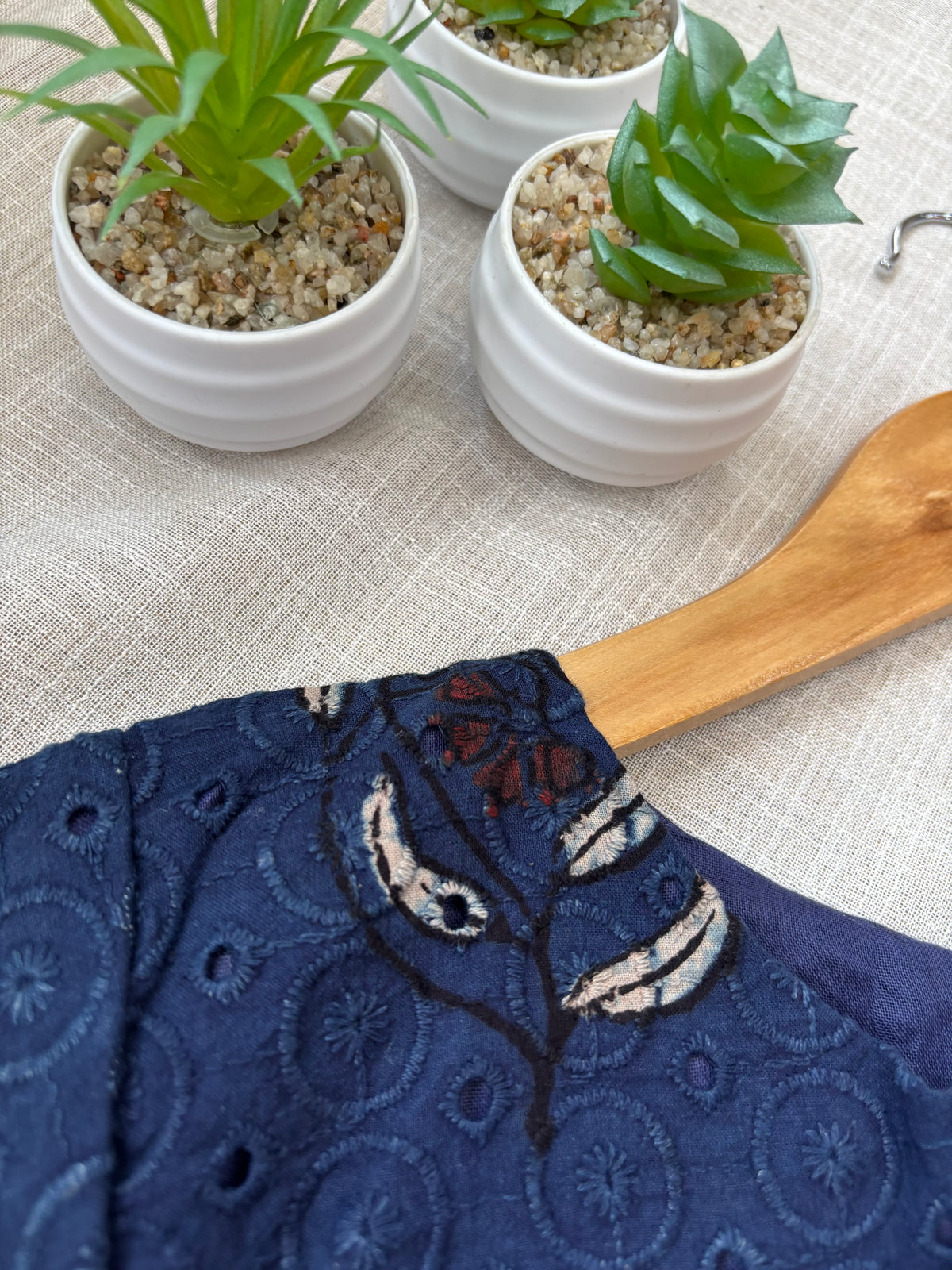 NAVY BLUE HAKOBA BLOUSE