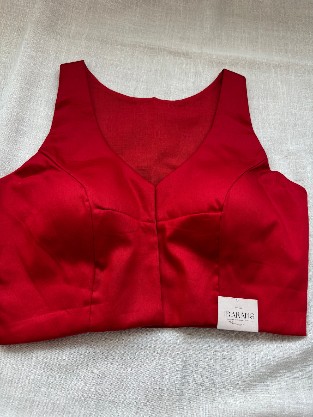 RED COTTON BLOUSE
