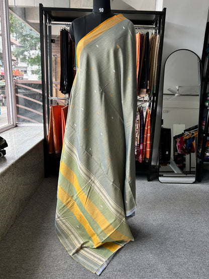 GREY DHANIAKHALI SAREE
