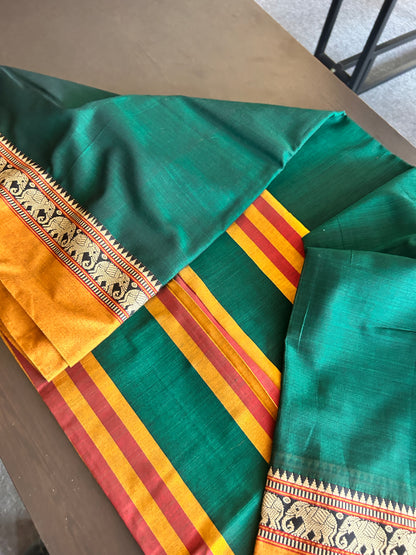 GREEN NARAYANPET SAREE