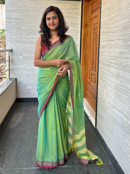 GREEN NARAYANPET SAREE
