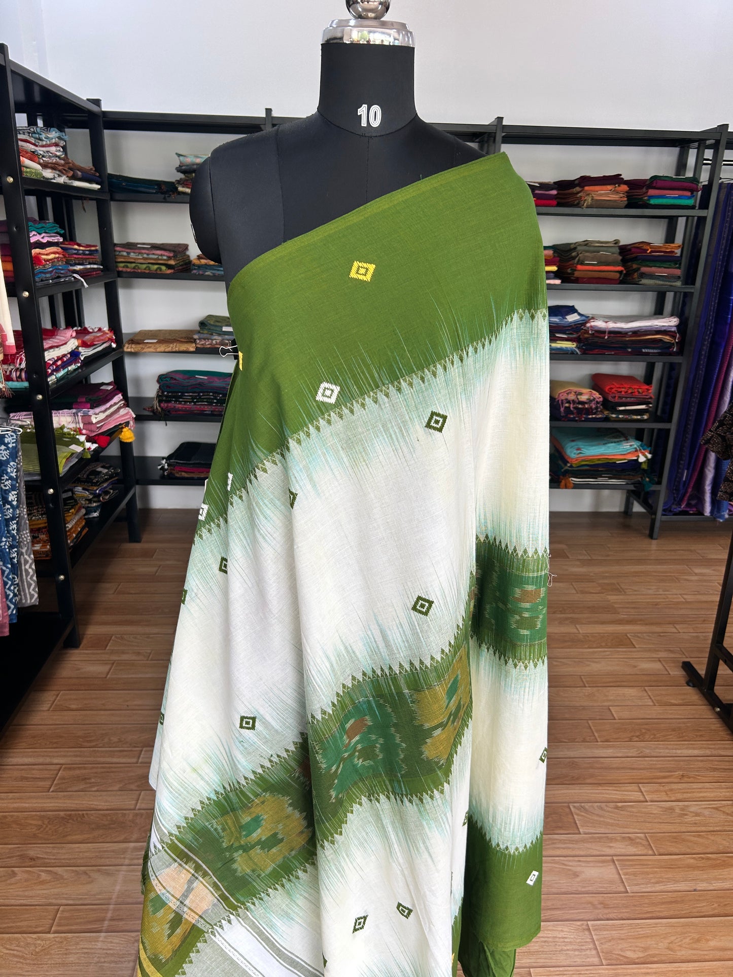 GREEN DHANIAKHALI SAREE