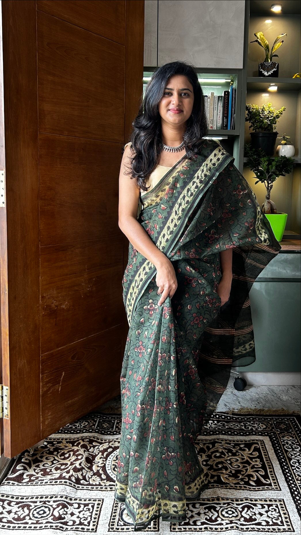 Green kota saree