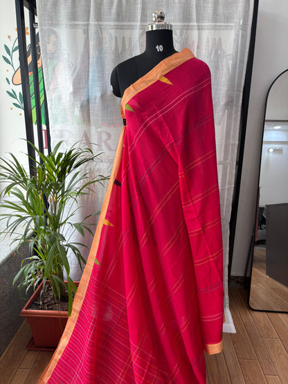 PINK JAMDANI SAREE