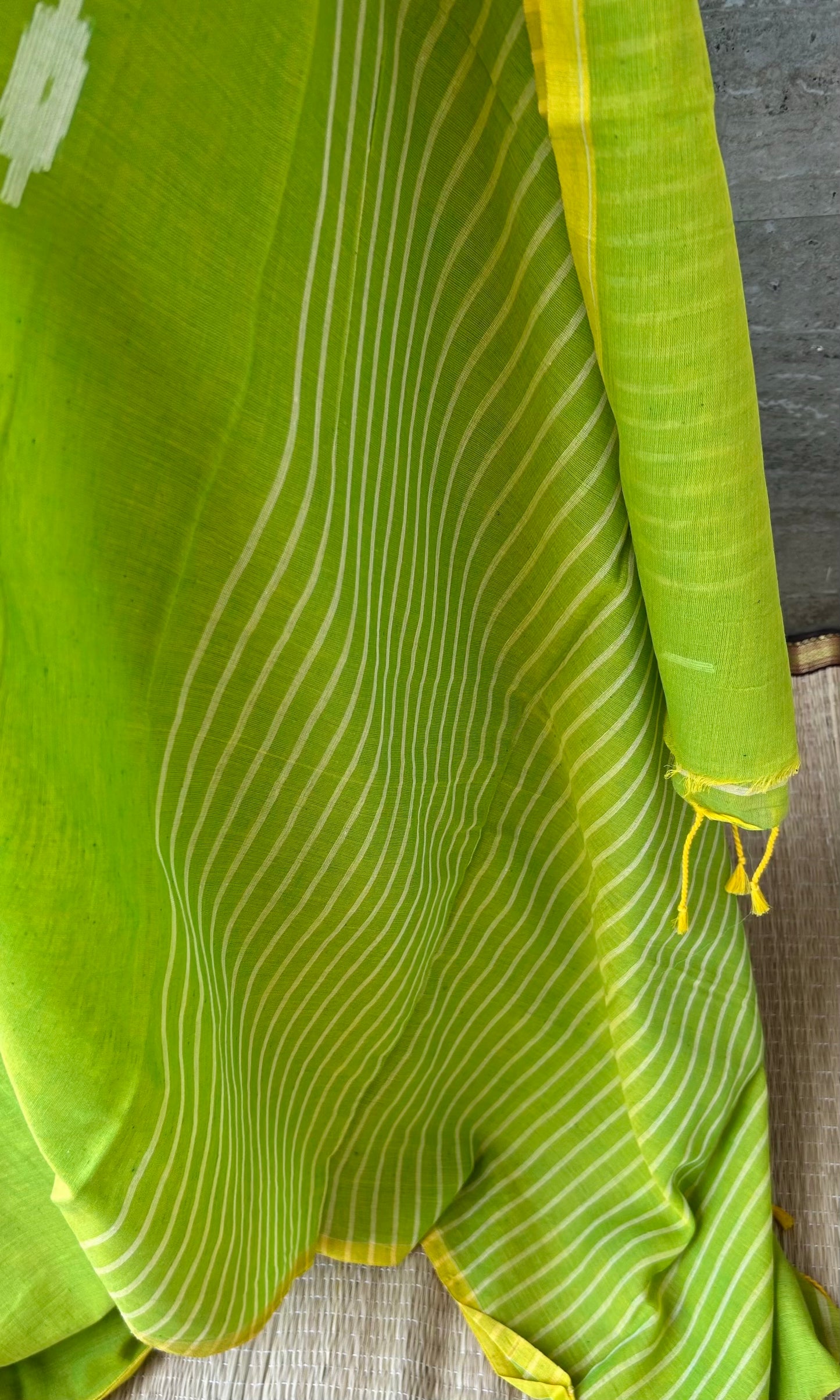 GREEN MUL JAMDANI SAREE