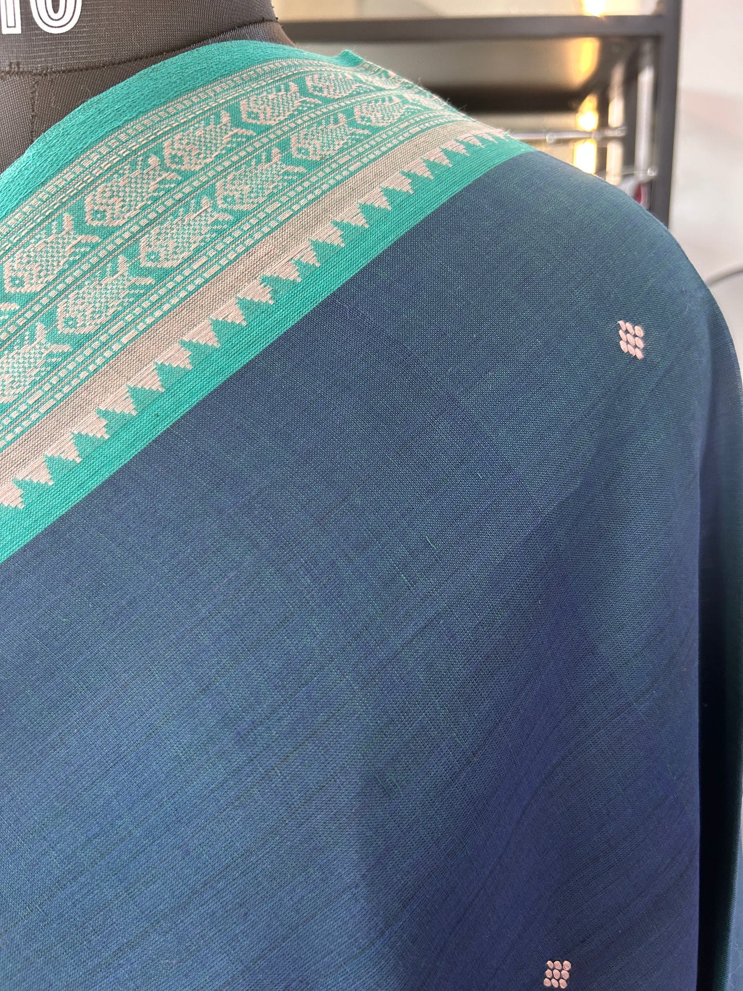 BLUE DHANIAKHALI SAREE
