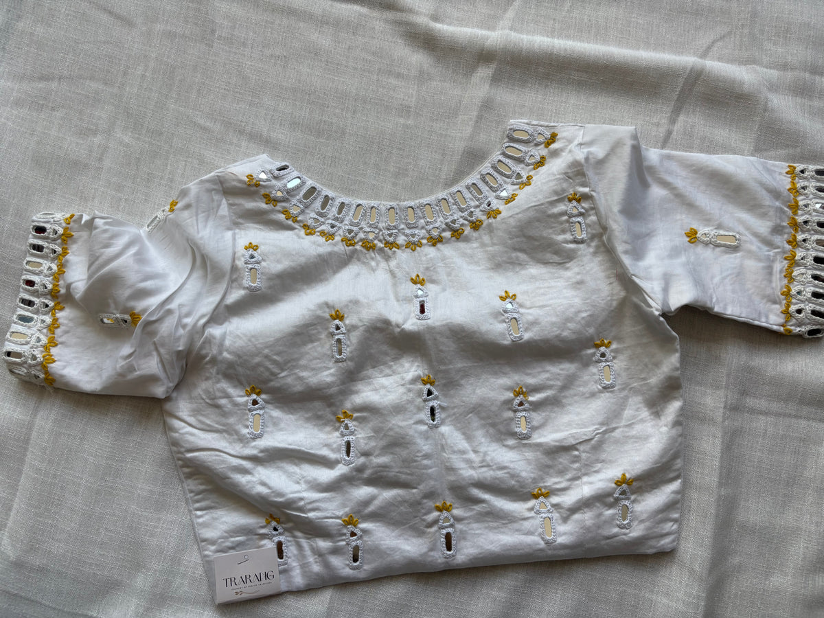 White Embroidered blouse