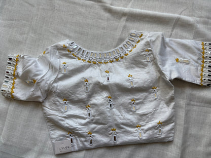 White Embroidered blouse
