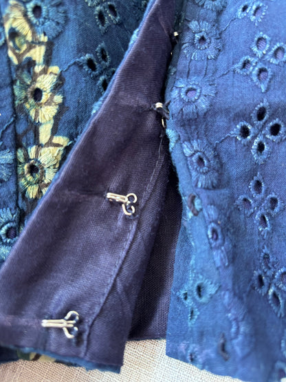 NAVY BLUE HAKOBA BLOUSE